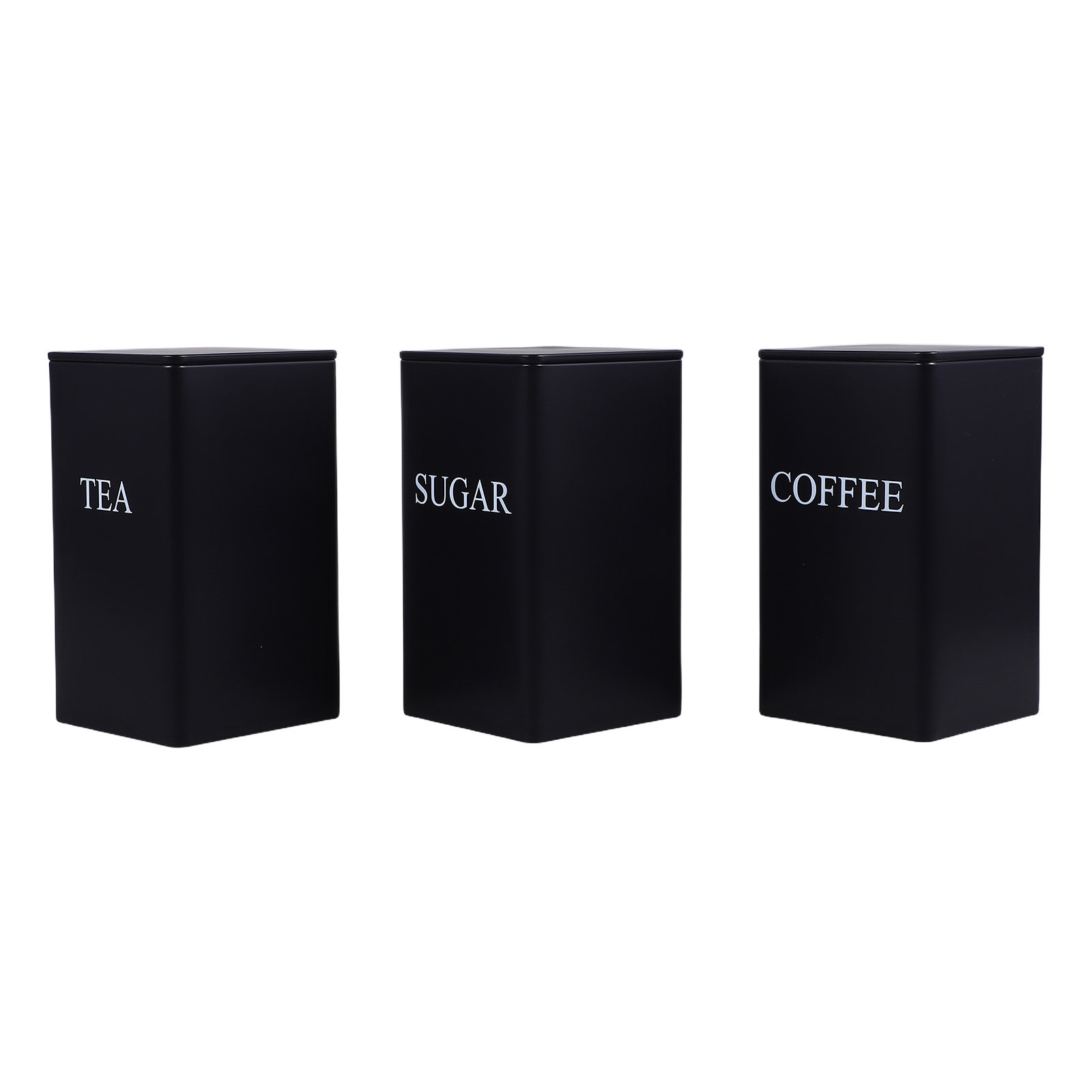 3 шт. металлические квадратные – обзор и цена Coffee Tea Sugar