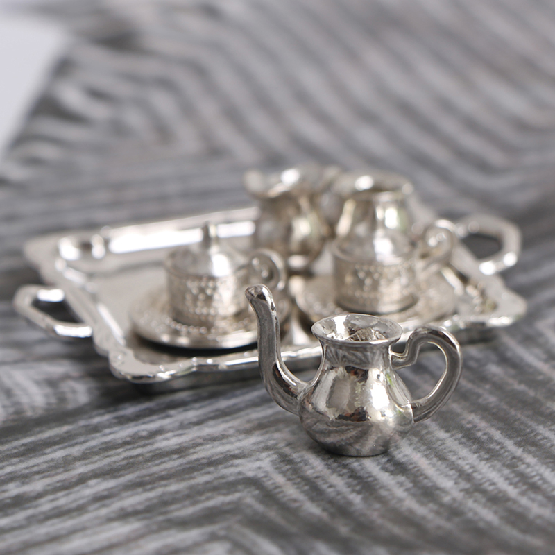 -*10 шт. 1/12 Миниатюрный сере – обзор и цена Coffee Tea And Sugar Set