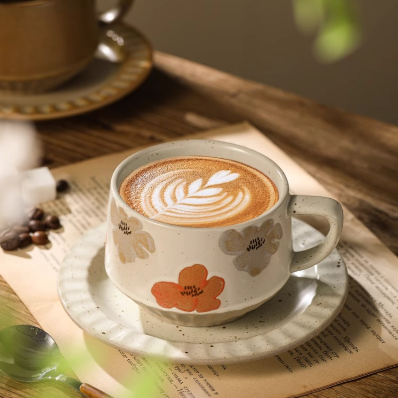 Керамическая чашка в стиле рет – обзор и цена Coffee Tea And Sugar Set